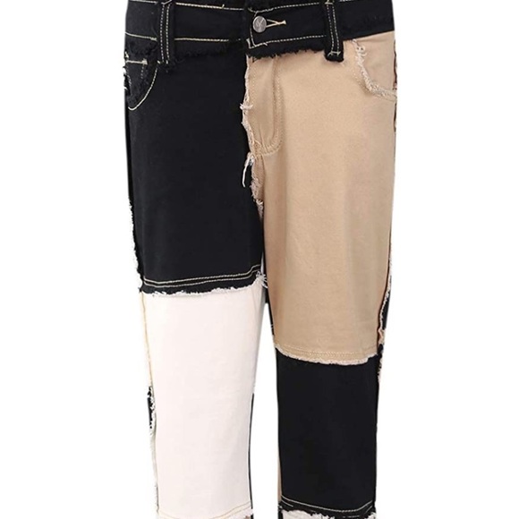 Color Block Jeans - Picture 3 of 4